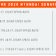 Base trim prices and stats for the 2020 Hyundai Sonata.